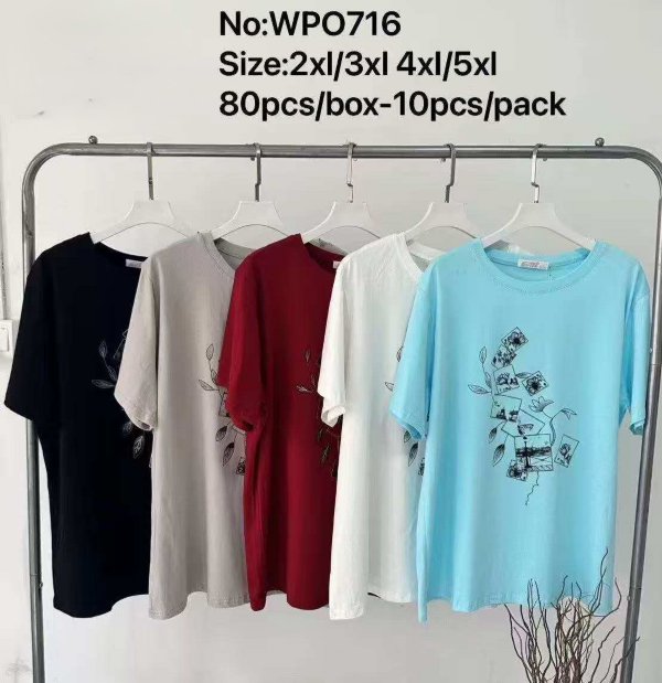 Bluzki damskie Roz 2XL-5XL, Mix Kolor Paczka 10 szt